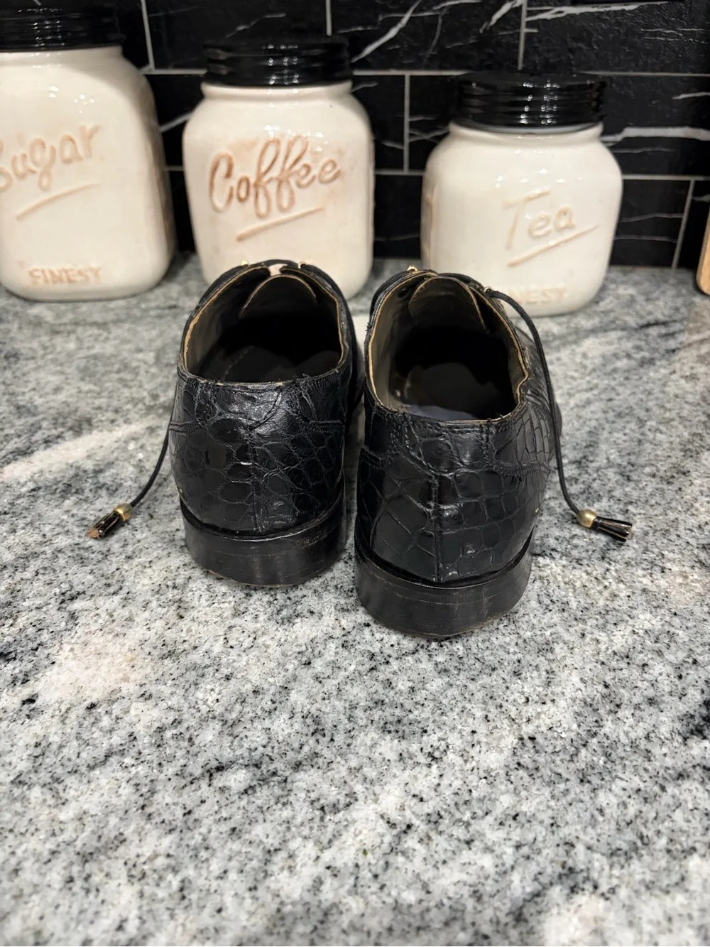 Genuine Crocodile Skin  David Eden dress shoes
